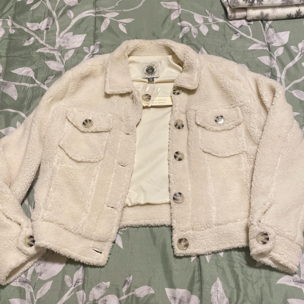 Sherpa button down jacket